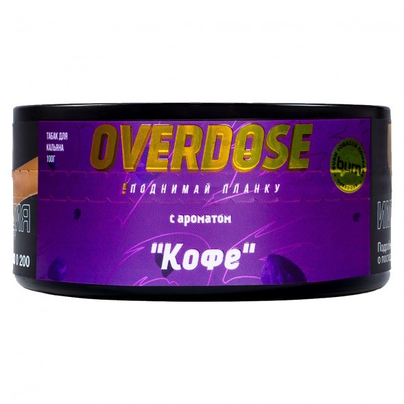 Табак Overdose - Coffee (Кофе, 100 грамм) купить в Ростове-на-Дону