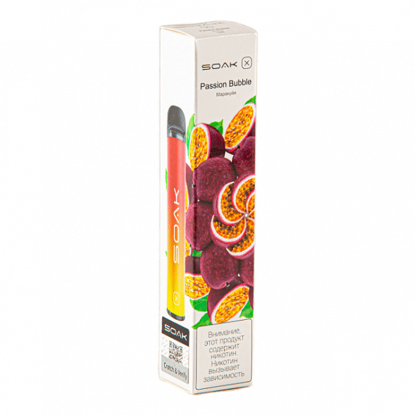 SOAK X - Passion Bubble (Маракуйя, 2200 затяжек) купить в Ростове-на-Дону