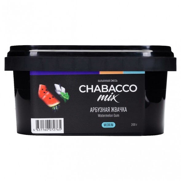 Смесь Chabacco MIX MEDIUM - Watermelon Gum (Арбузная Жвачка, 200 грамм) купить в Ростове-на-Дону