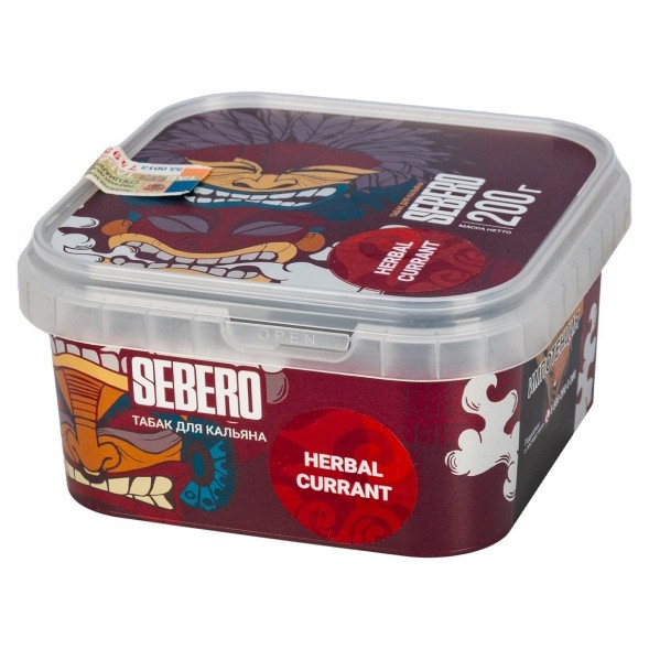 Табак Sebero - Herbal Currant (Ревень и Чёрная Смородина, 200 грамм) купить в Ростове-на-Дону