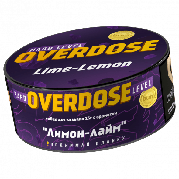 Табак Overdose - Lime-Lemon (Лимон и Лайм, 25 грамм) купить в Ростове-на-Дону