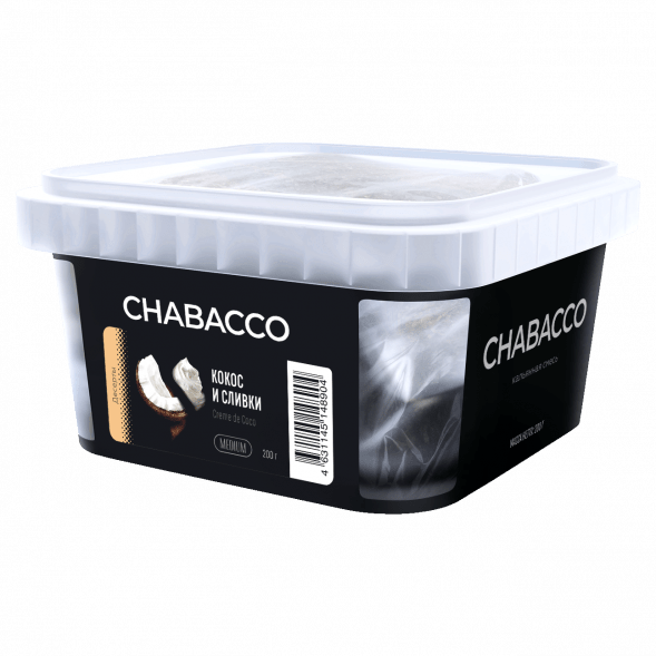 Смесь Chabacco MIX MEDIUM - Creme de Coco (Кокос и Сливки, 200 грамм) купить в Ростове-на-Дону