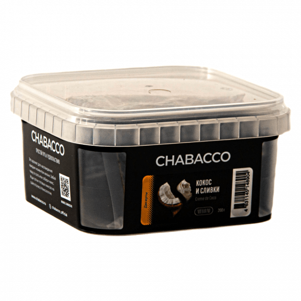 Смесь Chabacco MIX MEDIUM - Creme de Coco (Кокос и Сливки, 200 грамм) купить в Ростове-на-Дону