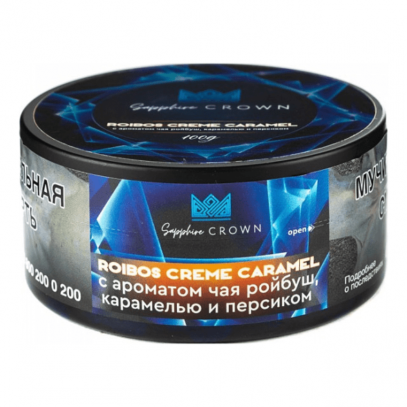 Табак Sapphire Crown - Roibos Creme Caramel (Чай Ройбуш с Карамелью и Персиком, 100 грамм) купить в Ростове-на-Дону