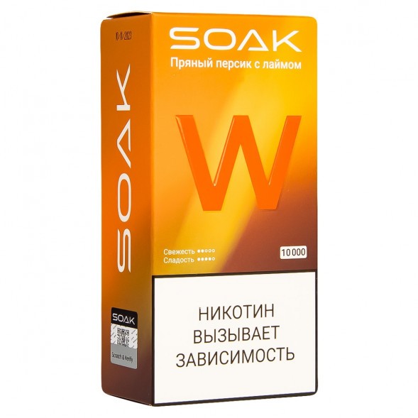 SOAK W - Пряный Персик с Лаймом (10000 затяжек) купить в Ростове-на-Дону