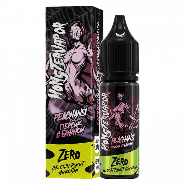 Жидкость Monsterwapor Zero - Peachansi (Персик с Бананом, 30 мл, без никотина) купить в Ростове-на-Дону