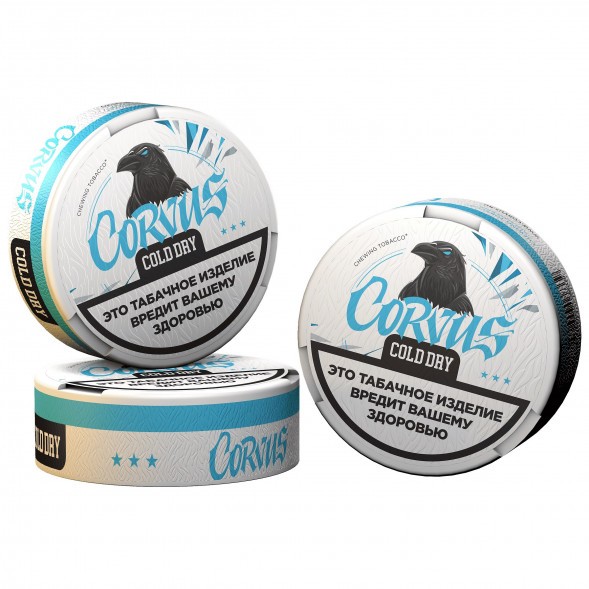 Табак жевательный CORVUS - Cold Dry MEDIUM (13 грамм) купить в Ростове-на-Дону