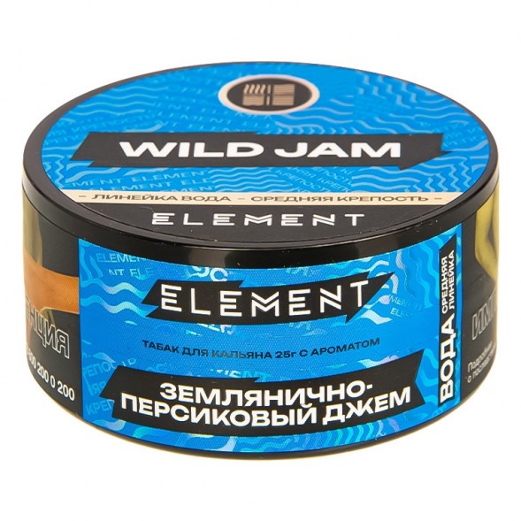 Табак Element Вода - Wild Jam NEW (Землянично-Персиковый Джем, 25 грамм) купить в Ростове-на-Дону