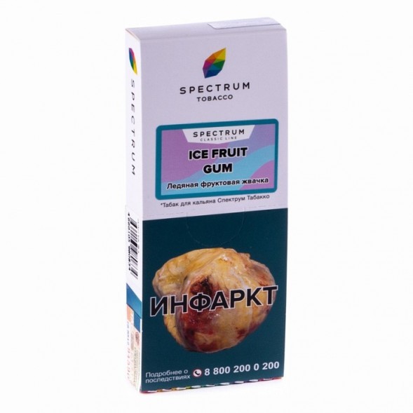 Табак Spectrum - Ice Fruit Gum (Ледяная Фруктовая Жвачка, 100 грамм) купить в Ростове-на-Дону
