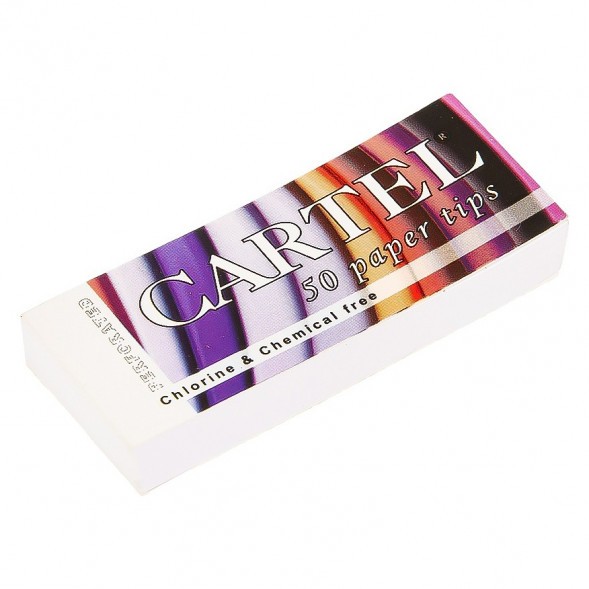 Фильтры для самокруток Cartel - Бумажные (50 штук, 25х6 мм) купить в Ростове-на-Дону