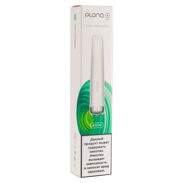 PLONQ PLUS PRO - Лайм Лемонграсс (Lime Lemongrass, 4000 затяжек) купить в Ростове-на-Дону
