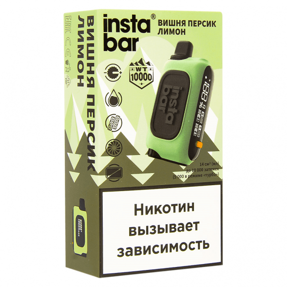PLONQ INSTABAR WT - Вишня Персик Лимон (Cherry Peach Lemon, 10000 затяжек) купить в Ростове-на-Дону