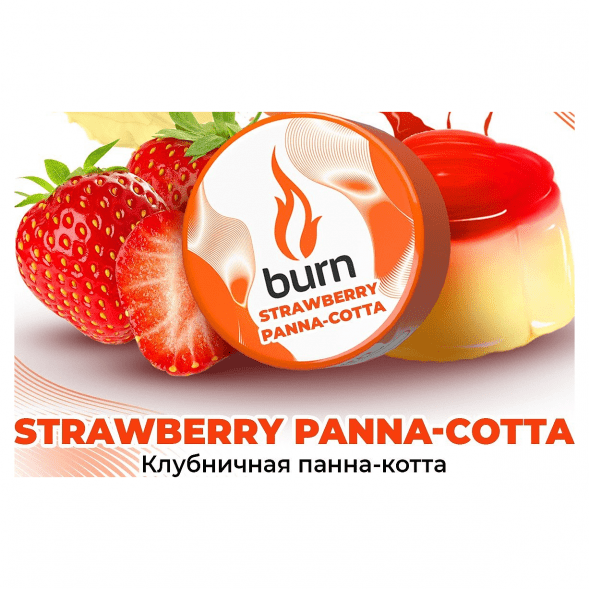 Табак Burn - Strawberry Panna-Cotta (Клубничная Панна-котта, 25 грамм) купить в Ростове-на-Дону