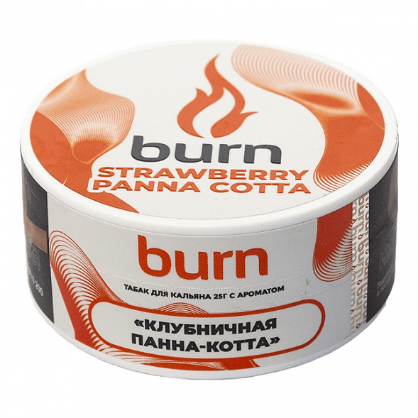 Табак Burn - Strawberry Panna-Cotta (Клубничная Панна-котта, 25 грамм) купить в Ростове-на-Дону