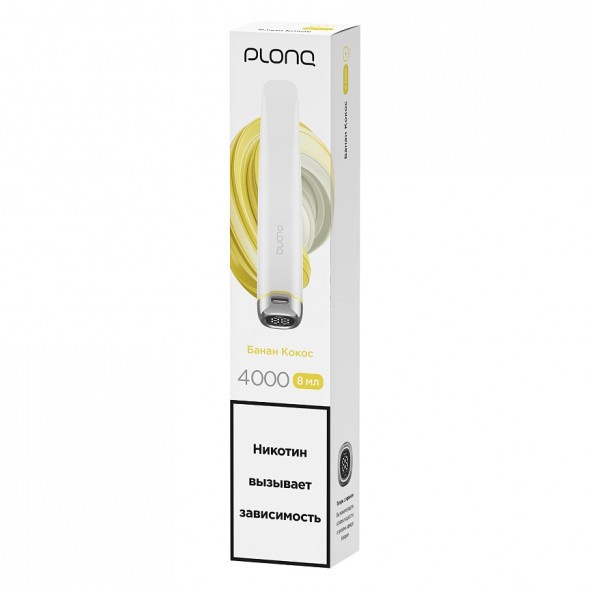 PLONQ PLUS PRO - Банан Кокос (Banana Coconut, 4000 затяжек) купить в Ростове-на-Дону
