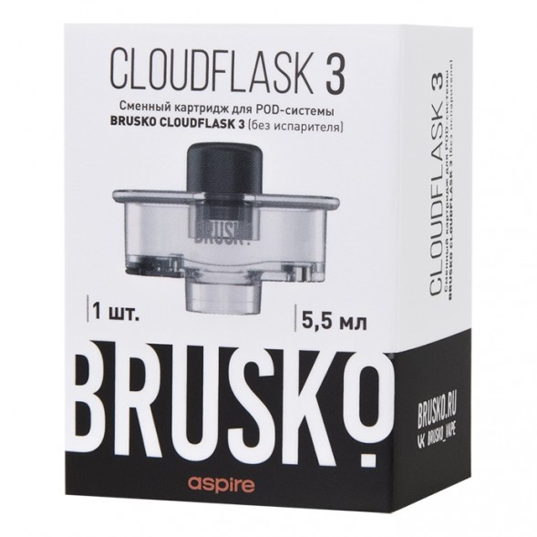 Сменный картридж Brusko - Cloudflask 3 (5.5 мл., 1 шт., без испарителя) купить в Ростове-на-Дону
