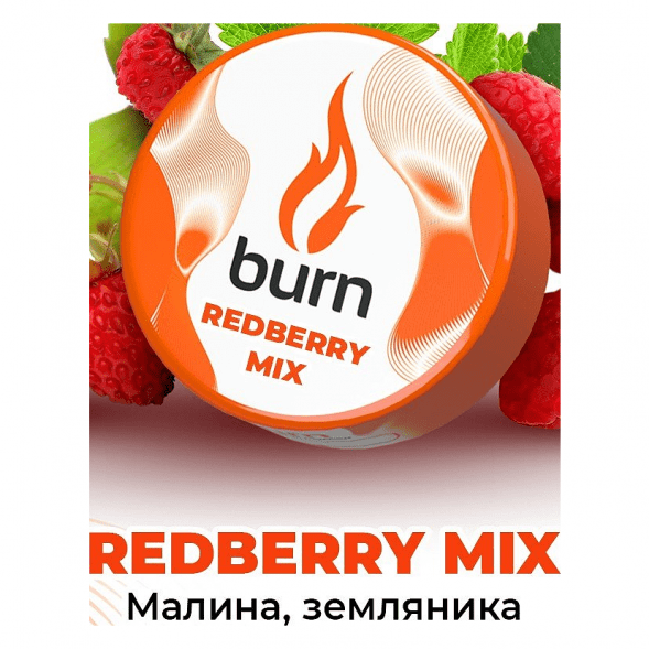 Табак Burn - Redberry Mix (Малина и Земляника, 25 грамм) купить в Ростове-на-Дону