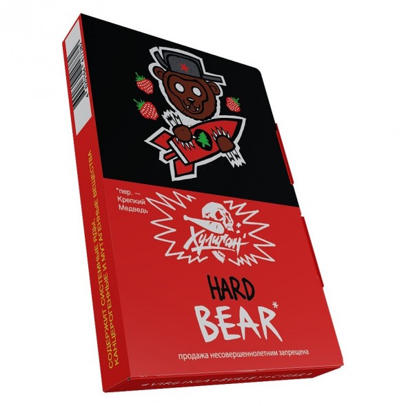 Табак Хулиган Hard - BEAR (Клубника с Ёлкой, 25 грамм) купить в Ростове-на-Дону