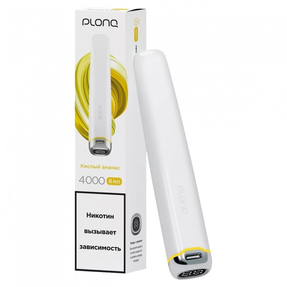 PLONQ PLUS PRO - Кислый Ананас (Sour Pineapple, 4000 затяжек) купить в Ростове-на-Дону