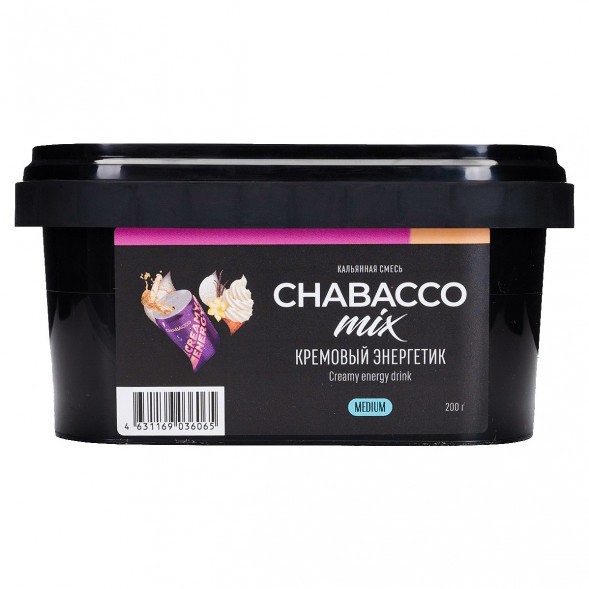 Смесь Chabacco MIX MEDIUM - Creamy Energy Drink (Кремовый Энергетик, 200 грамм) купить в Ростове-на-Дону