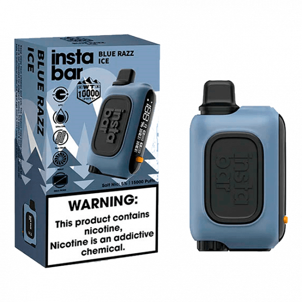 PLONQ INSTABAR WT - Голубая Малина (Blue Razz Ice, 10000 затяжек) купить в Ростове-на-Дону
