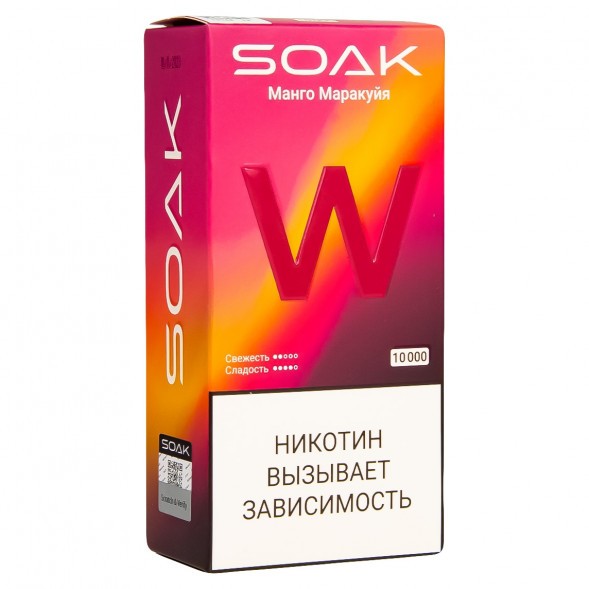 SOAK W - Манго Маракуйя (10000 затяжек) купить в Ростове-на-Дону