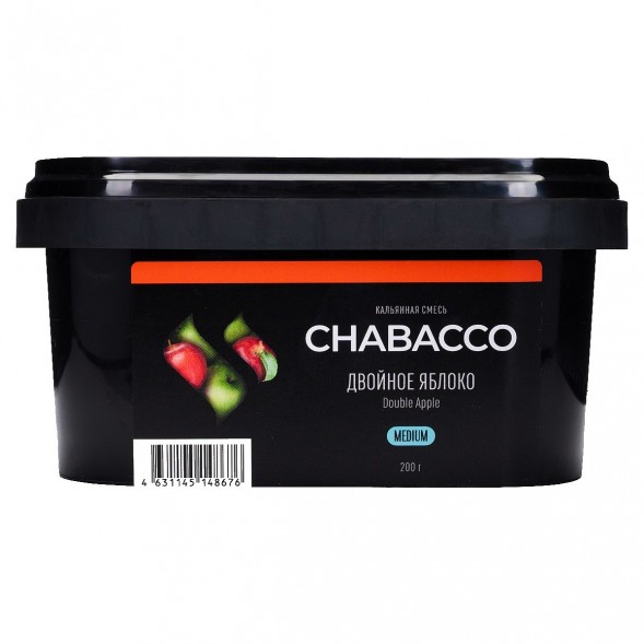 Смесь Chabacco MEDIUM - Double Apple (Двойное Яблоко, 200 грамм) купить в Ростове-на-Дону